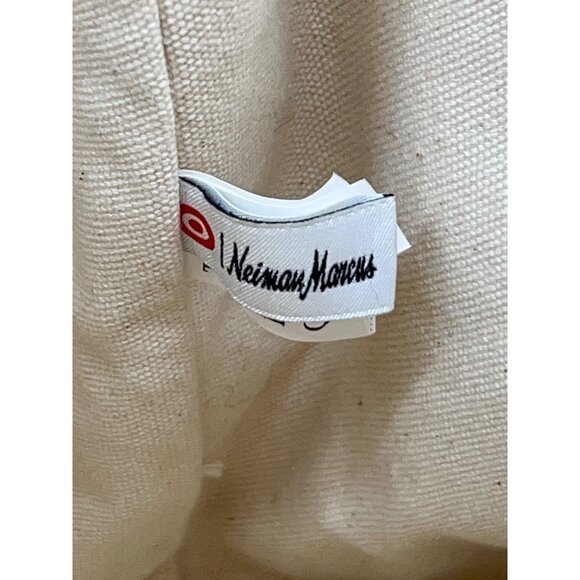 Oscar De La Renta Beige Canvas Floral Tote Bag - Picture 10 of 12